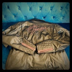 Harley-Davidson Breast Cancer Leather Jacket